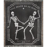 Halloween Dancing Skeleton Throw